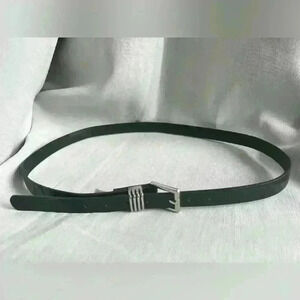 Anne Klein Women’s Synthetic Leather Black Snakeskin Pattern  Belt Medium